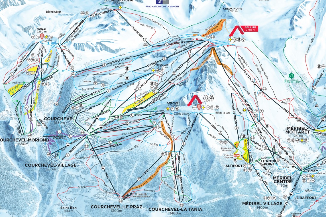How to Ski from Meribel to Courchevel [And Back] Courchevel.VIP