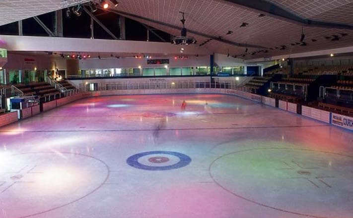 ice rink in Courchevel